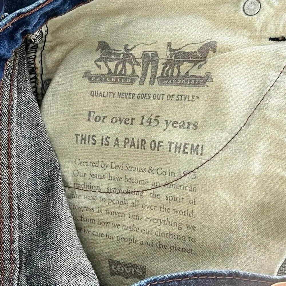 Levi’s 514 men’s 36/30 dark blue 2020 Mexico Zip fly 5 pocket excellent cond.